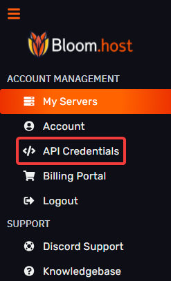 DuckPanel Account API page